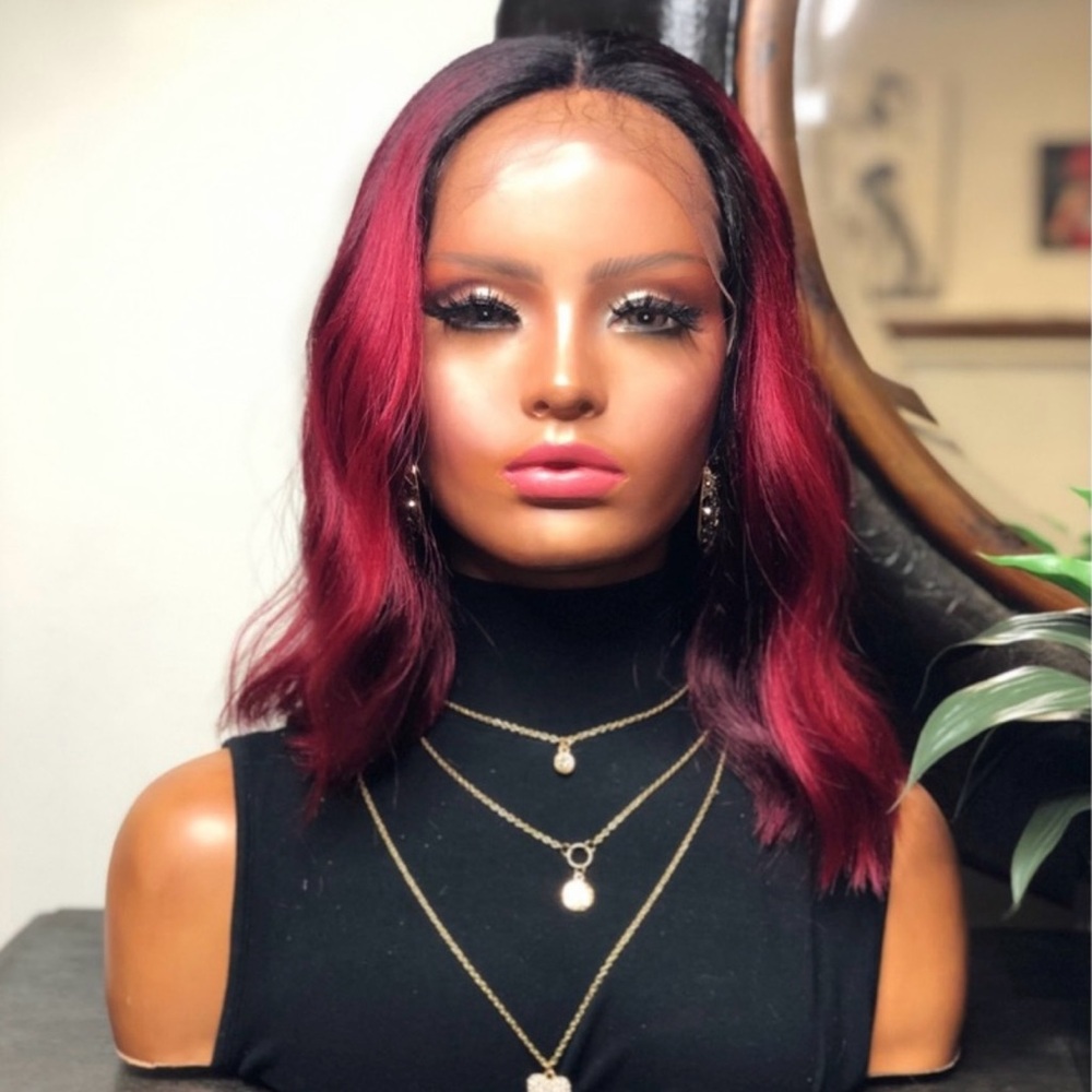 CLEARANCE RITA| 10” DEEP T PART WAVY BOB STYLE LACE FRONT WIG